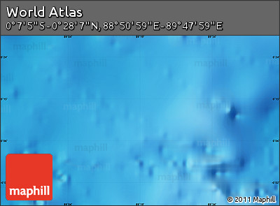 Physical Map of the Area around 0° 10' 31" N, 89° 19' 29" E
