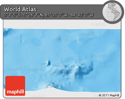 Political 3D Map of the Area around 0° 10' 31" N, 89° 10' 30" W