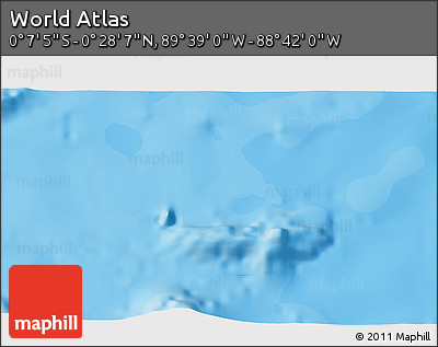 Political 3D Map of the Area around 0° 10' 31" N, 89° 10' 30" W