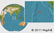 Satellite Location Map of the area around 0° 10' 31" N, 91° 52' 30" E