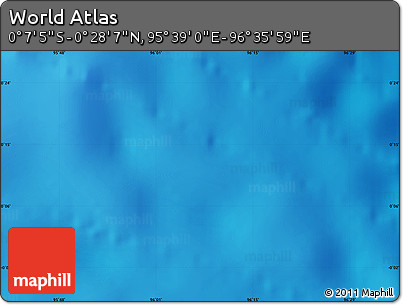 Physical Map of the Area around 0° 10' 31" N, 96° 7' 30" E