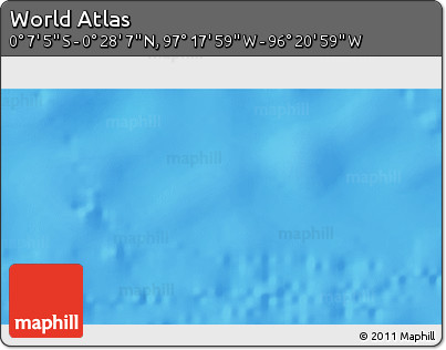 Physical 3D Map of the Area around 0° 10' 31" N, 96° 49' 29" W