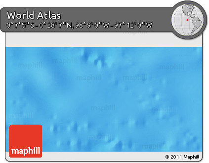 Physical 3D Map of the Area around 0° 10' 31" N, 97° 40' 30" W