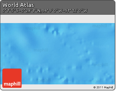 Physical 3D Map of the Area around 0° 10' 31" N, 97° 40' 30" W