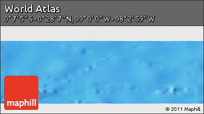 Shaded Relief Panoramic Map of the Area around 0° 10' 31" N, 98° 31' 30" W