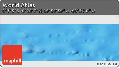 Shaded Relief Panoramic Map of the Area around 0° 10' 31" N, 99° 22' 30" W