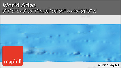Shaded Relief Panoramic Map of the Area around 0° 10' 31" N, 99° 22' 30" W
