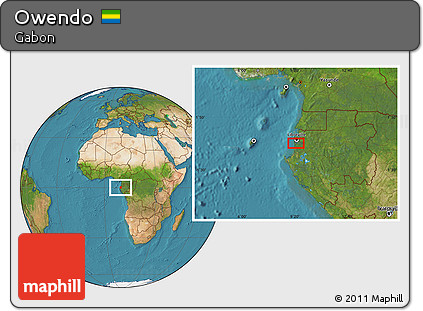 Satellite Location Map of Owendo