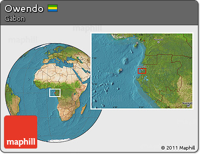 Satellite Location Map of Owendo