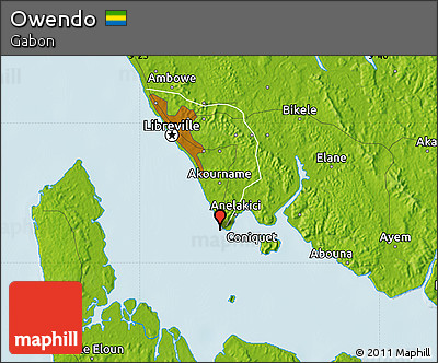 Physical Map of Owendo