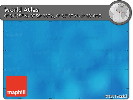 Physical Map of the Area around 0° 42' 2" N, 0° 4' 30" E