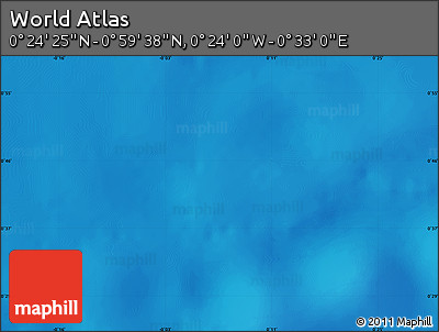Physical Map of the Area around 0° 42' 2" N, 0° 4' 30" E