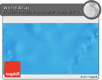 Political 3D Map of the Area around 0° 42' 2" N, 106° 10' 30" W