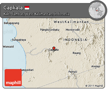Shaded Relief 3D Map of Capkala
