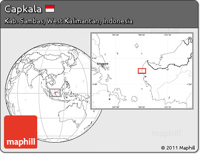 Blank Location Map of Capkala