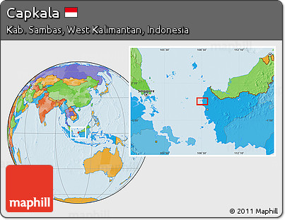 Political Location Map of Capkala