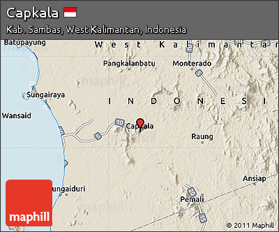 Shaded Relief Map of Capkala