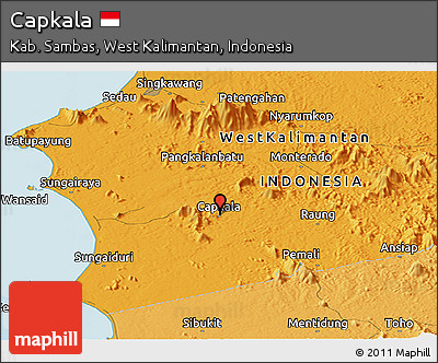 Political Panoramic Map of Capkala