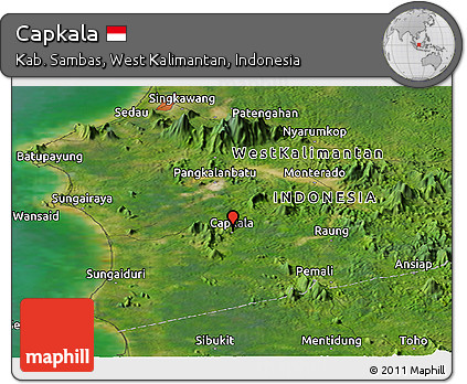 Satellite Panoramic Map of Capkala