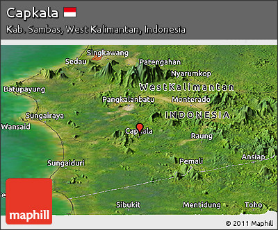 Satellite Panoramic Map of Capkala