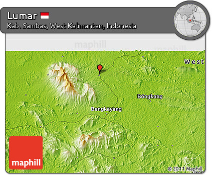 Physical 3D Map of Lumar