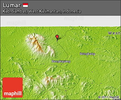 Physical 3D Map of Lumar