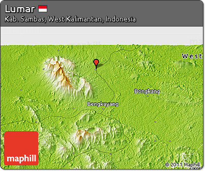 Physical 3D Map of Lumar