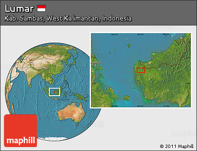 Satellite Location Map of Lumar