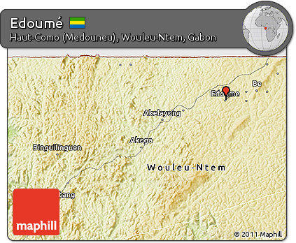 Physical 3D Map of Edoumé