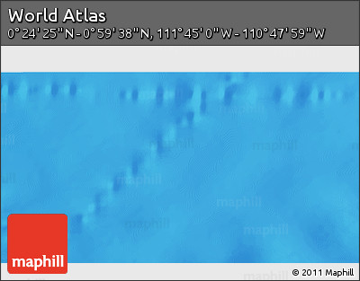 Physical 3D Map of the Area around 0° 42' 2" N, 111° 16' 30" W