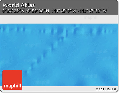 Physical 3D Map of the Area around 0° 42' 2" N, 111° 16' 30" W