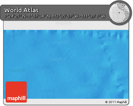 Physical 3D Map of the Area around 0° 42' 2" N, 112° 7' 30" W