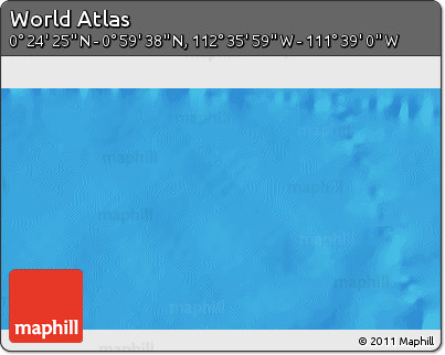 Physical 3D Map of the Area around 0° 42' 2" N, 112° 7' 30" W