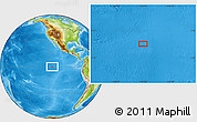 Physical Location Map of the area around 0° 42' 2" N, 115° 31' 30" W