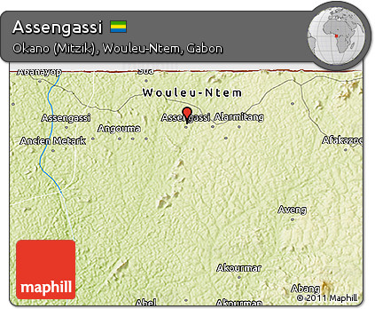 Physical 3D Map of Assengassi