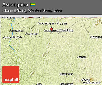 Physical 3D Map of Assengassi
