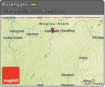 Physical 3D Map of Assengassi