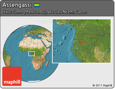 Satellite Location Map of Assengassi