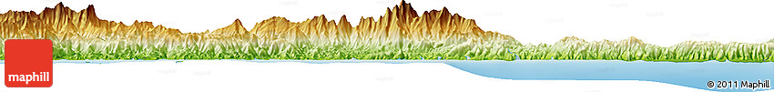 Physical Horizon Map of the Area around 0° 42' 2" N, 122° 28' 29" E