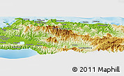 Physical Panoramic Map of Alumbango