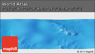 Physical Panoramic Map of the Area around 0° 42' 2" N, 137° 46' 30" E