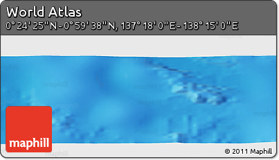 Physical Panoramic Map of the Area around 0° 42' 2" N, 137° 46' 30" E