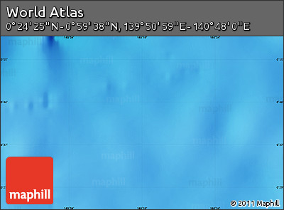 Physical Map of the Area around 0° 42' 2" N, 140° 19' 29" E