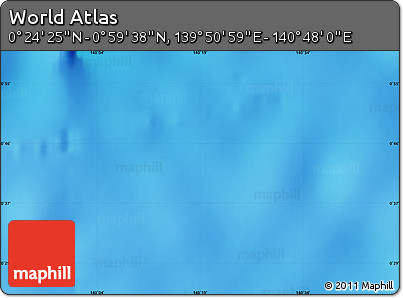 Physical Map of the Area around 0° 42' 2" N, 140° 19' 29" E