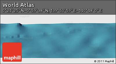 Satellite Panoramic Map of the Area around 0° 42' 2" N, 140° 19' 29" E