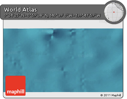 Satellite 3D Map of the Area around 0° 42' 2" N, 140° 10' 30" W