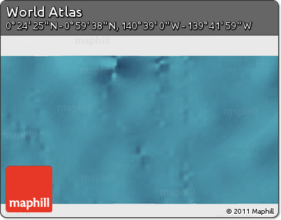 Satellite 3D Map of the Area around 0° 42' 2" N, 140° 10' 30" W