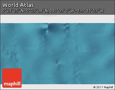 Satellite 3D Map of the Area around 0° 42' 2" N, 140° 10' 30" W
