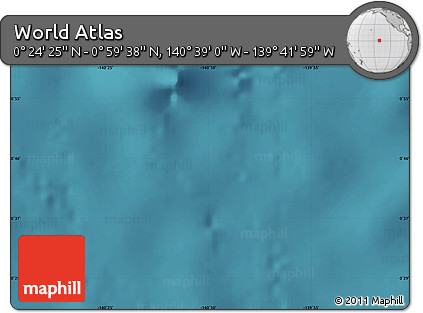 Satellite Map of the Area around 0° 42' 2" N, 140° 10' 30" W