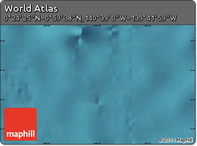 Satellite Map of the Area around 0° 42' 2" N, 140° 10' 30" W